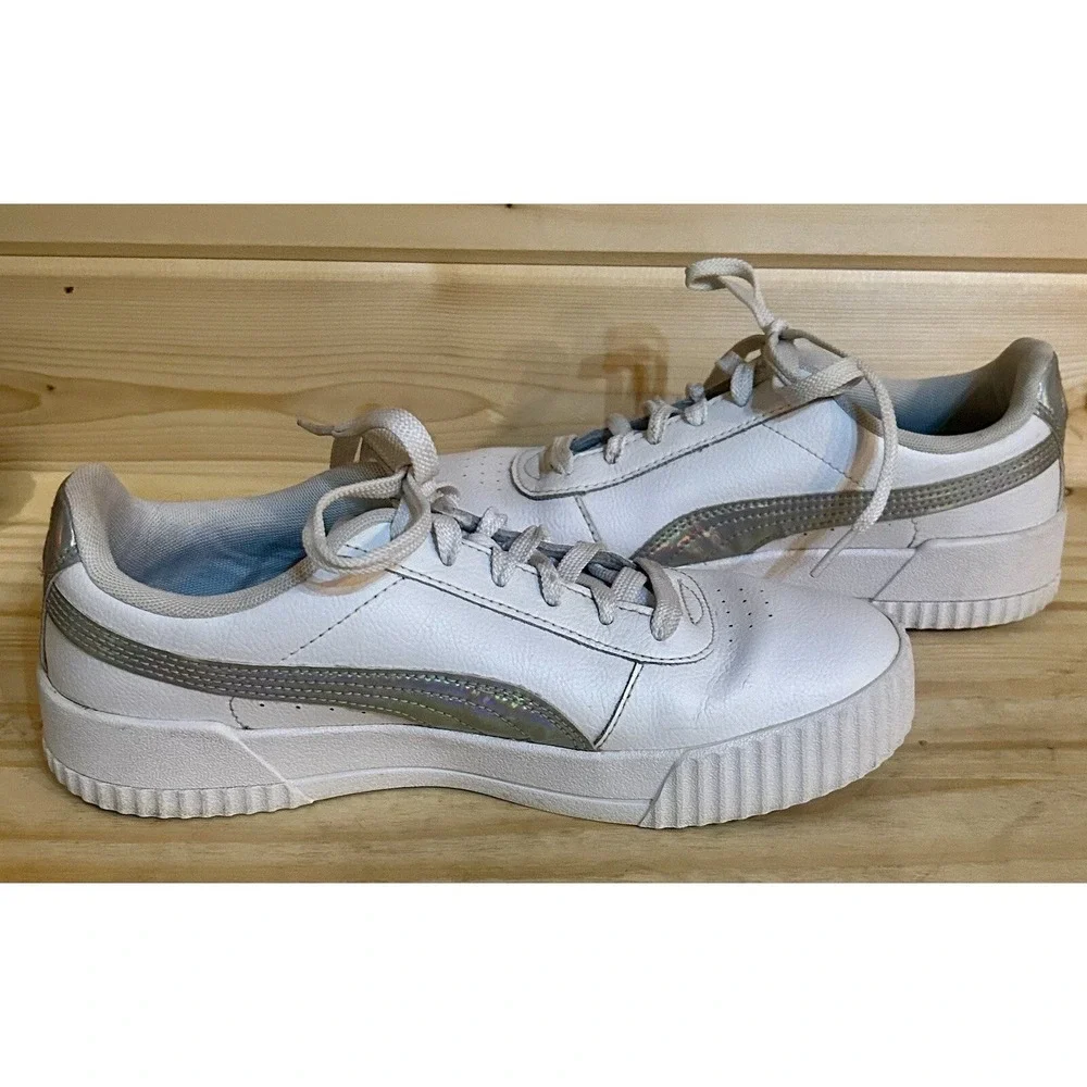 Puma White Women's Sneakers Size 10 Model 373834-01 EUC